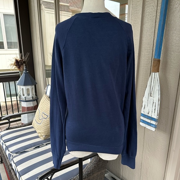 MV SPORT Ladies Navy ‘Martha’s Vineyard’ Long Sleeve Cotton Sweatshirt - Sz MED - Picture 10 of 13